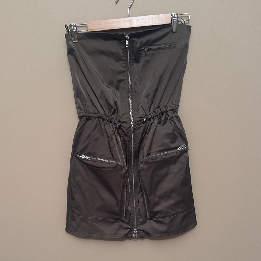 Zara Strapless Brown Dress